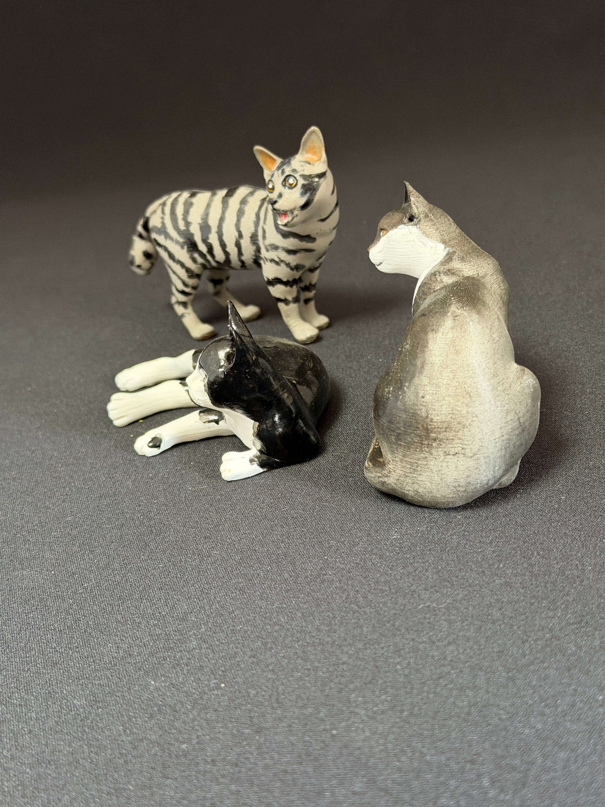 ねこオブジェクトシリーズ ③エレナねこ3兄妹
