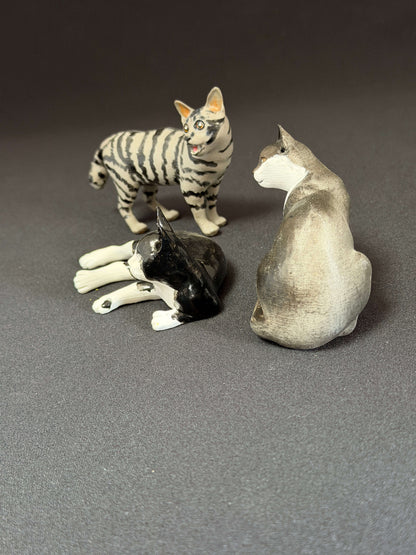 ねこオブジェクトシリーズ　③エレナねこ3兄妹