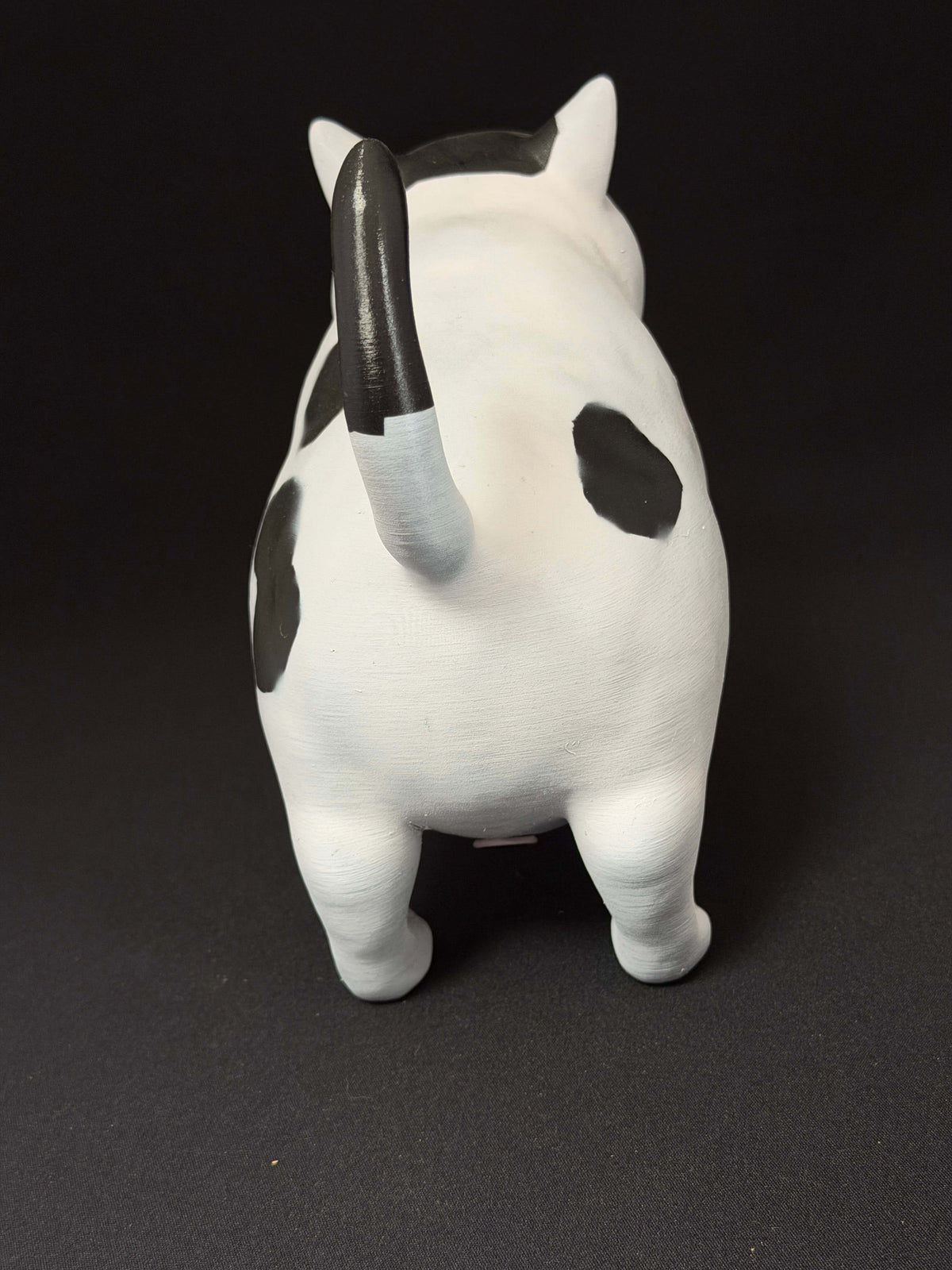 「超・大あくび」の太った猫 インテリアオブジェ（特大250mm）